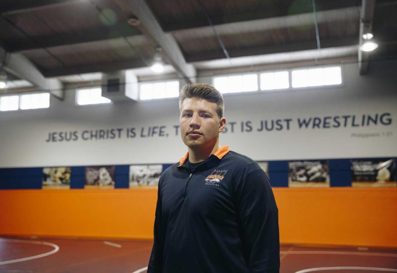 Wheaton College IL Wrestler Max Gierke ’19